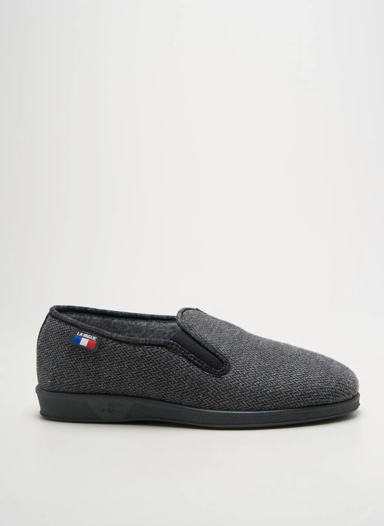 Chaussons/pantoufles La Vague Gris Bout Rond