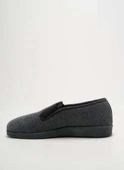 Chaussons/pantoufles La Vague Gris Bout Rond