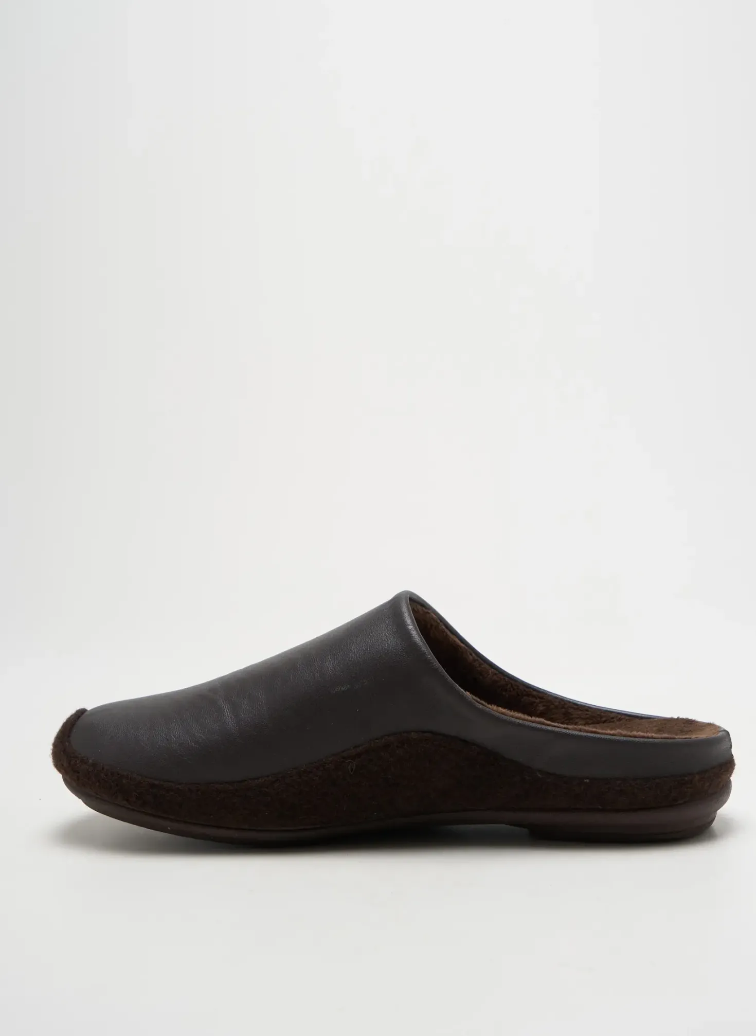 Chaussons/pantoufles La Vague Marron Bout Rond