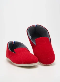 Chaussons/pantoufles Perrin Rouge Bout Rond