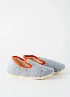 Chaussons/pantoufles Rondinaud Gris Bout Rond