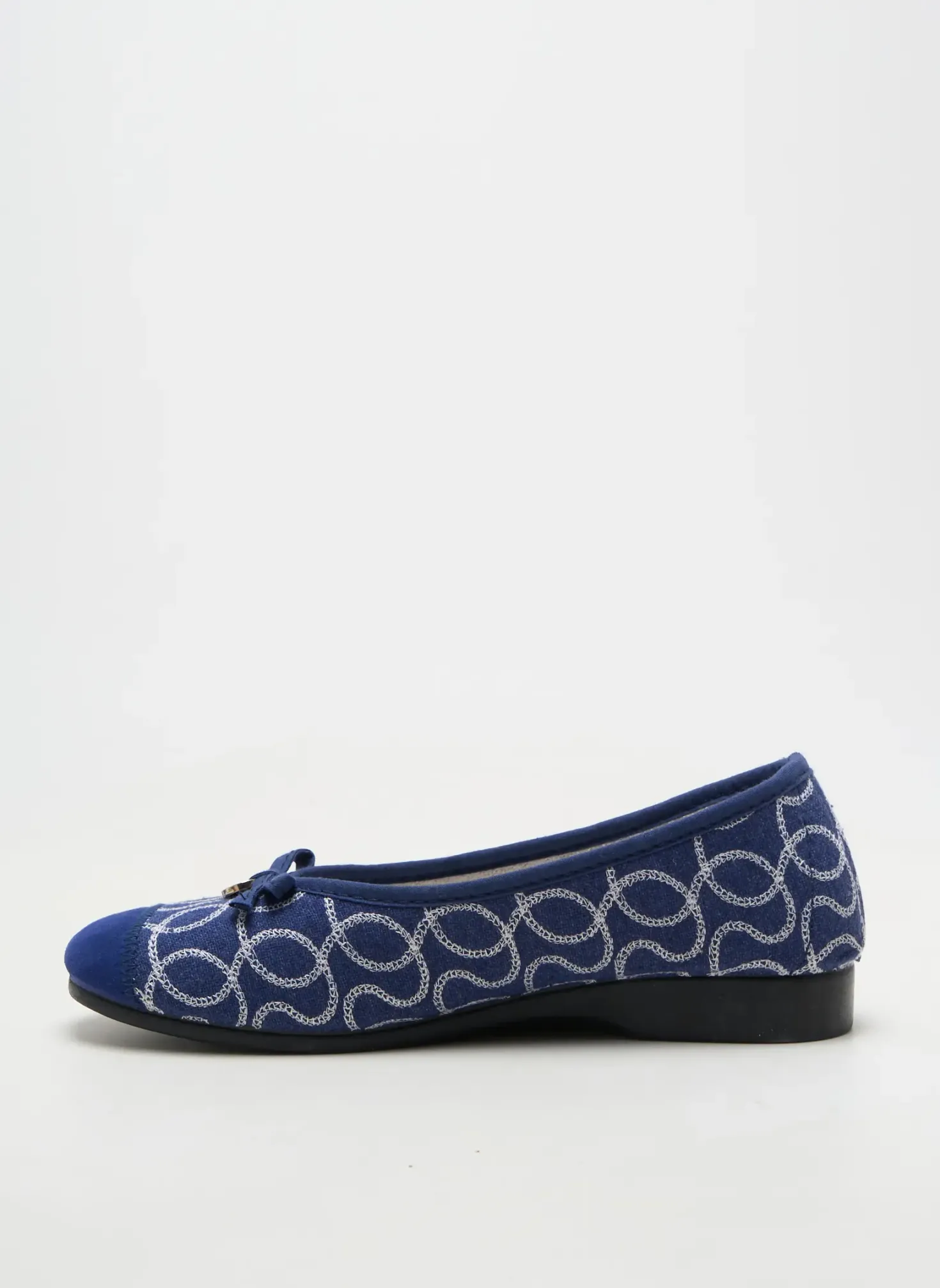 Chaussons/pantoufles Semelflex Bleu Talon Plat Jusqu'à 3cm
