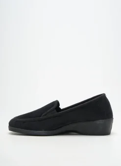 Chaussons/pantoufles Semelflex Noir Talon Plat Jusqu'à 3cm