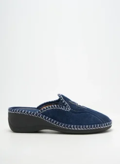 Chaussons/pantoufles Semelflex Bleu Talon De 4 À 6cm