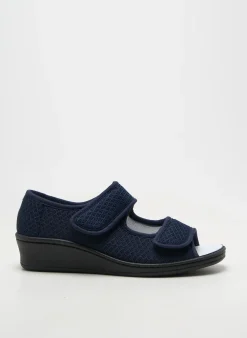 Chaussons/pantoufles Semelflex Bleu Talon De 4 À 6cm