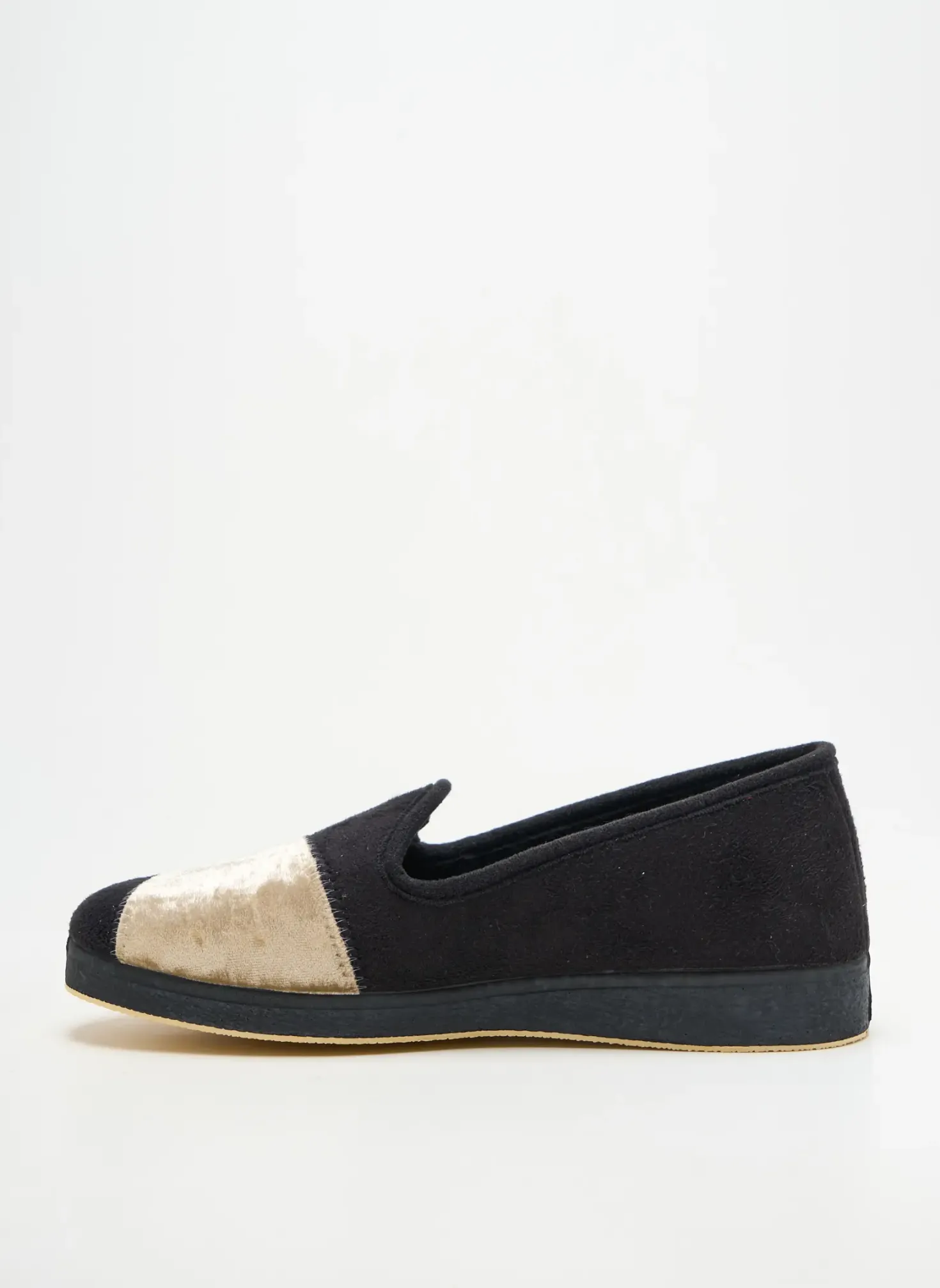 Chaussons/pantoufles Semelflex Noir Talon Plat Jusqu'à 3cm
