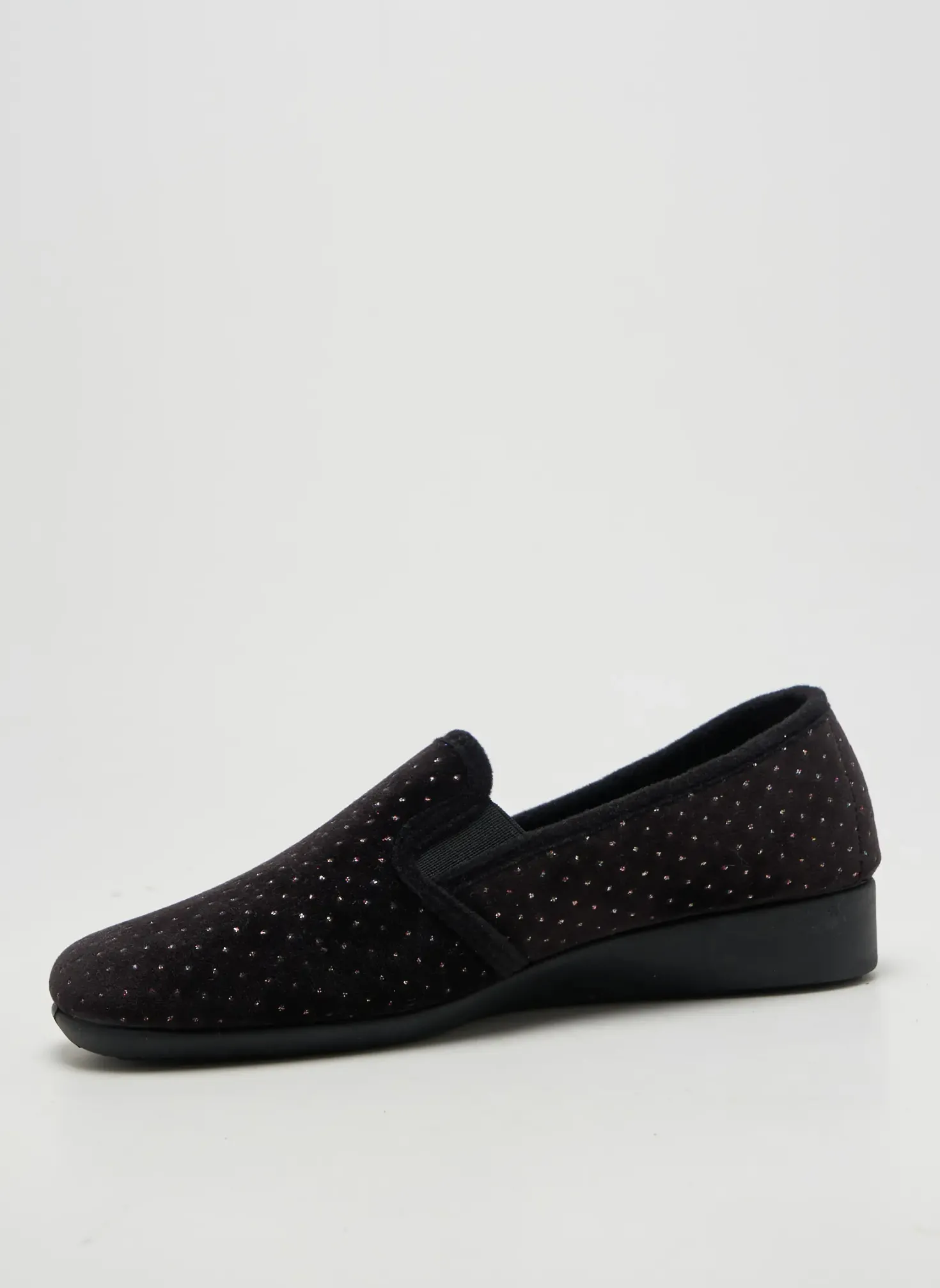 Chaussons/pantoufles Semelflex Noir Talon Plat Jusqu'à 3cm