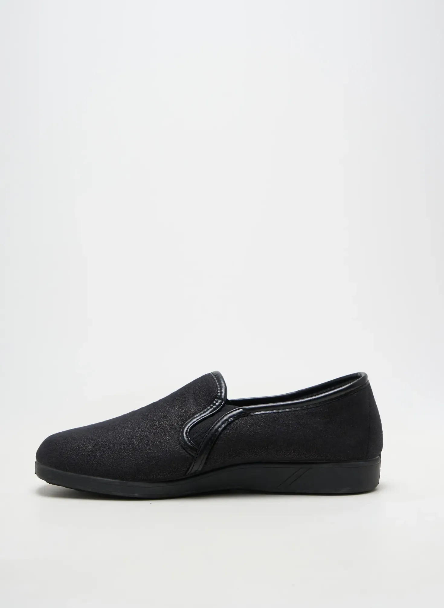 Chaussons/pantoufles Semelflex Noir Talon Plat Jusqu'à 3cm
