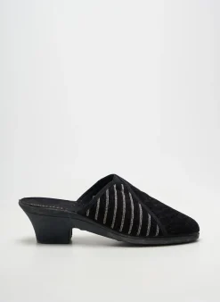 Chaussons/pantoufles Semelflex Noir Talon De 4 À 6cm