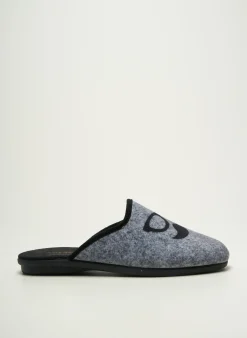 Chaussons/pantoufles Semelflex Gris Bout Rond