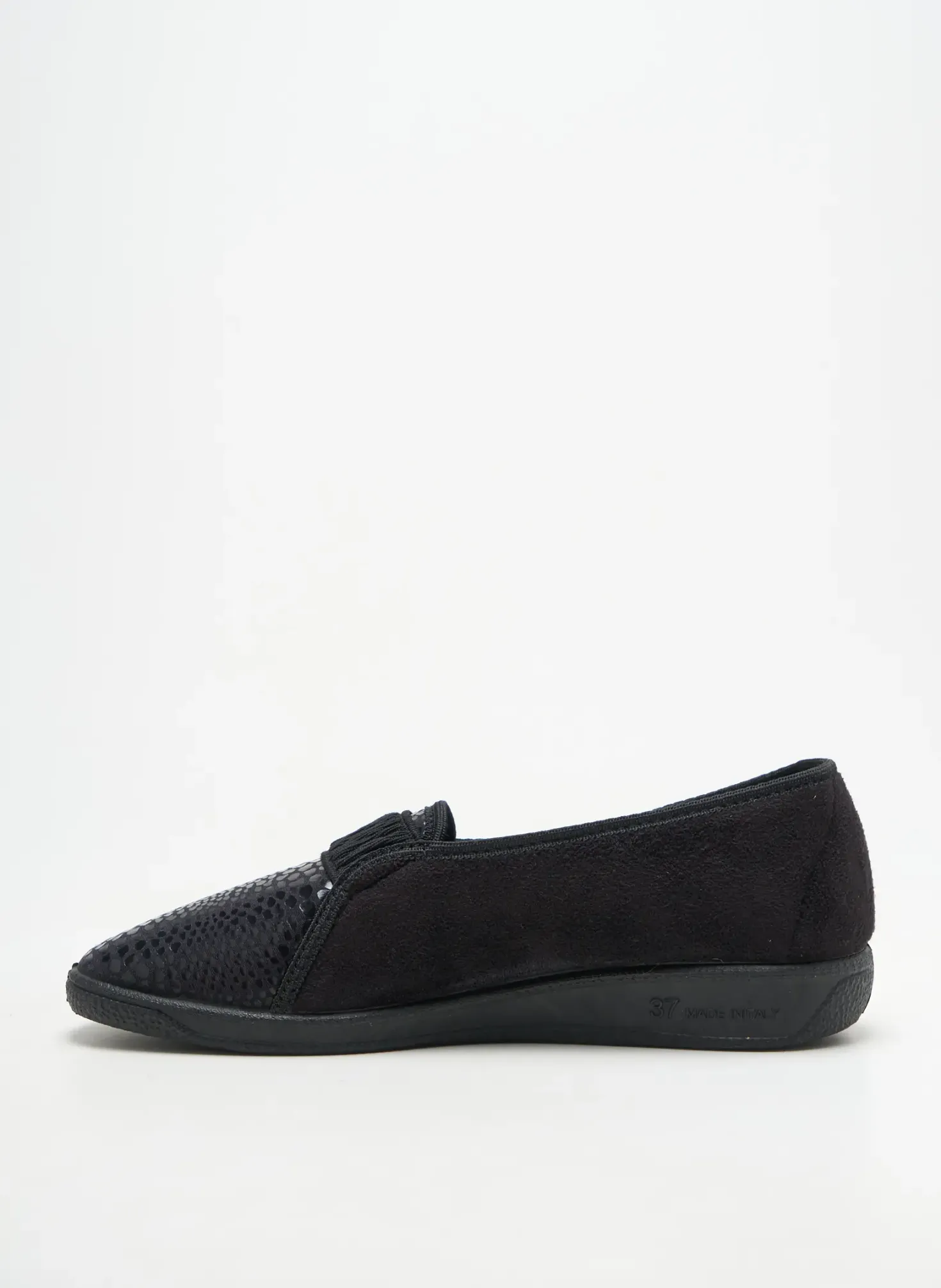 Chaussons/pantoufles Soir Et Matin Noir Talon Plat Jusqu'à 3cm