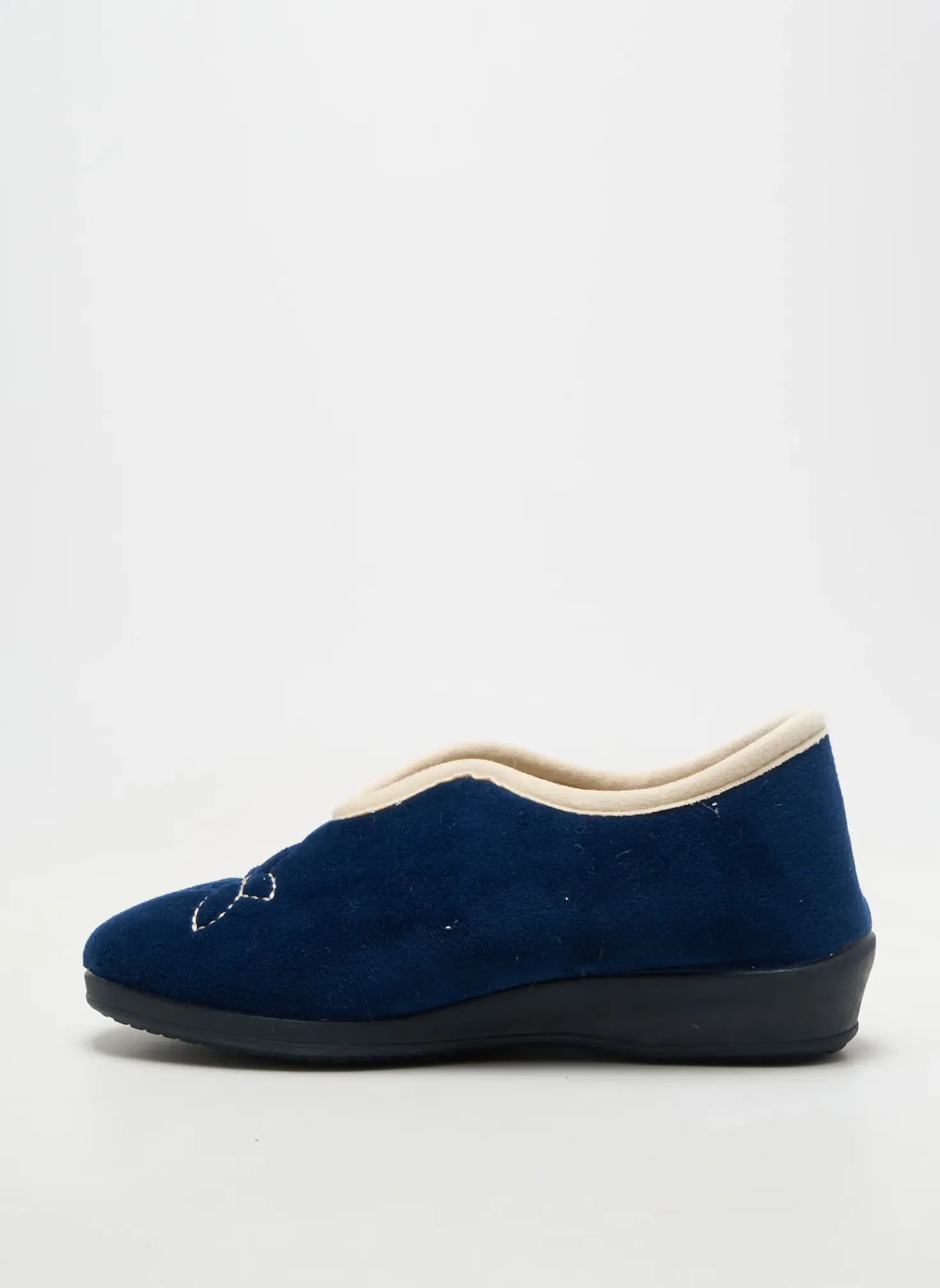 Chaussons/pantoufles Soir Et Matin Bleu Talon Plat Jusqu'à 3cm