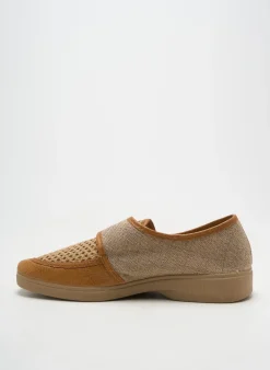 Chaussons/pantoufles Soir Et Matin Marron Bout Rond