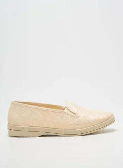 Chaussons/pantoufles Wapiti Beige Talon Plat Jusqu'à 3cm