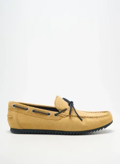 Chaussures Bâteau Geox Jaune Bout Carré