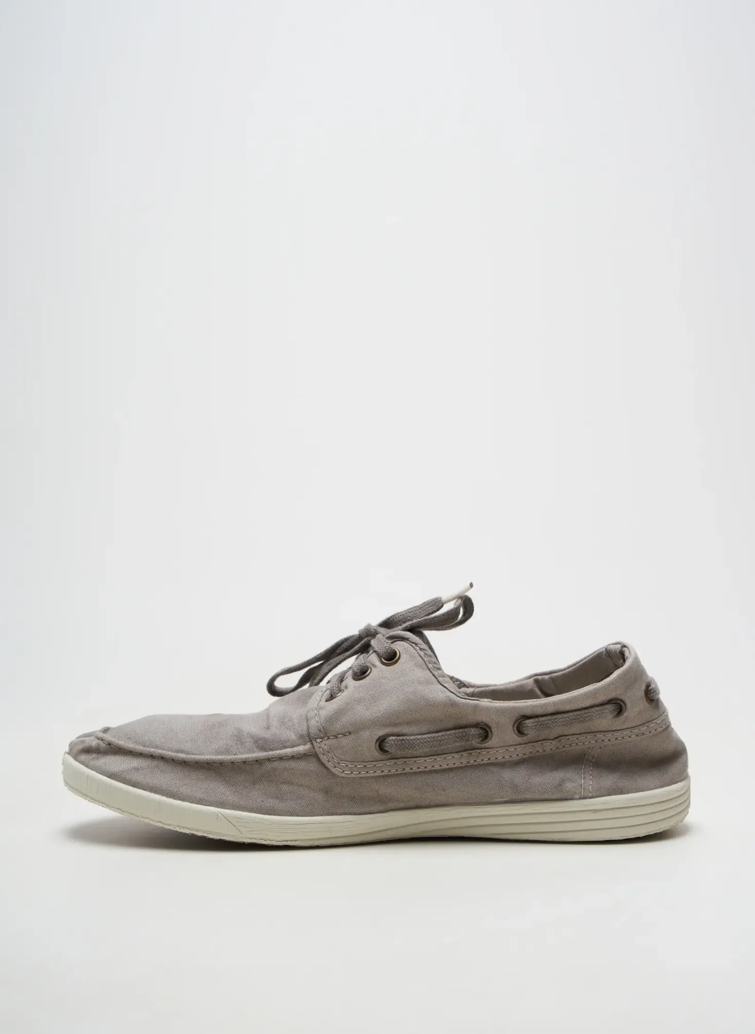 Chaussures Bâteau Natural World Gris Bout Rond