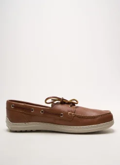 Chaussures Bâteau Notton Marron Bout Carré