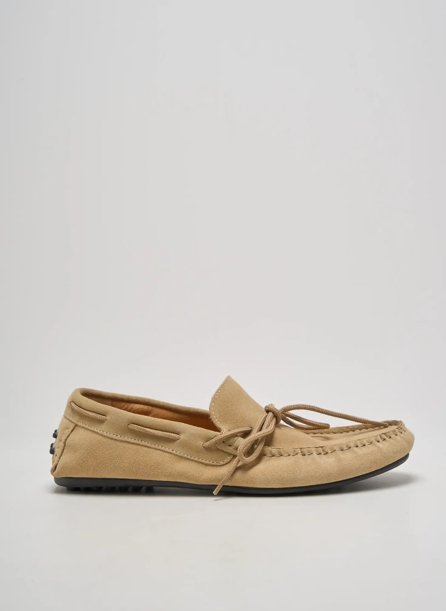 Chaussures Bâteau Selected Beige Bout Rond