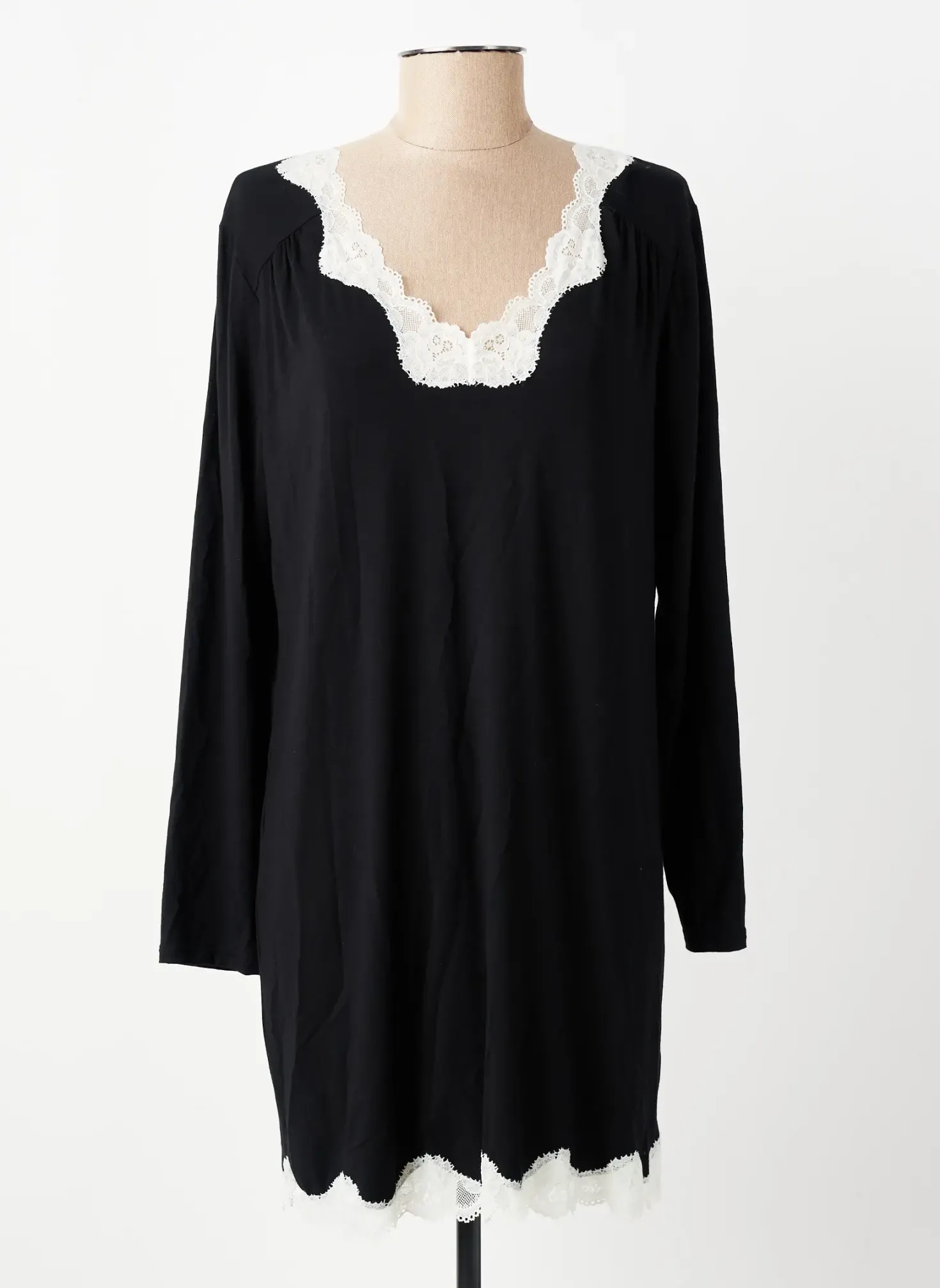 Chemise De Nuit Antigel Noir