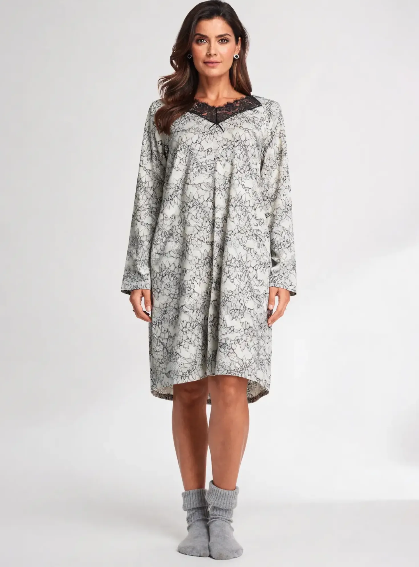 Chemise De Nuit Antigel Noir