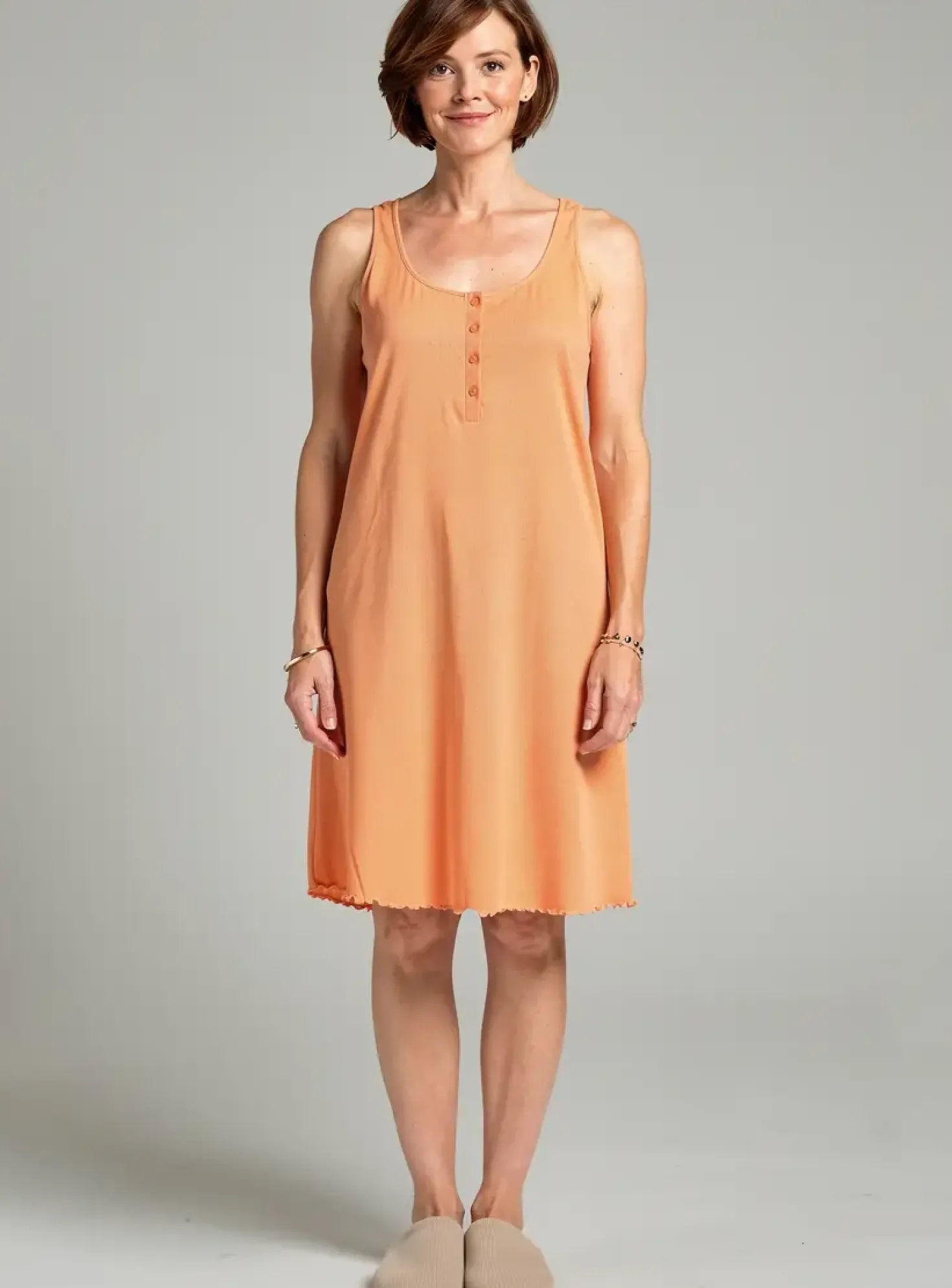 Chemise De Nuit Barandi Orange