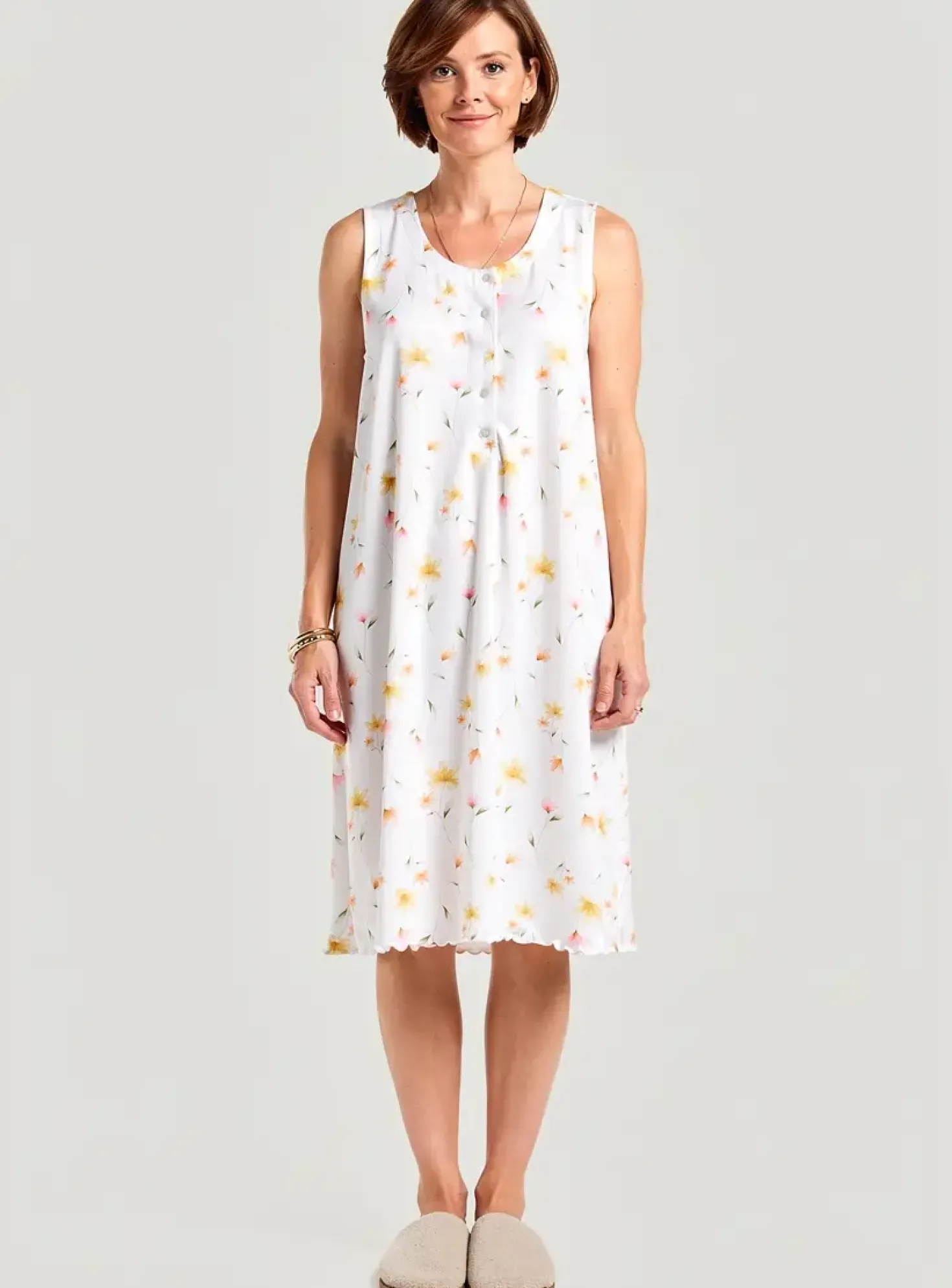 Chemise De Nuit Egatex Blanc