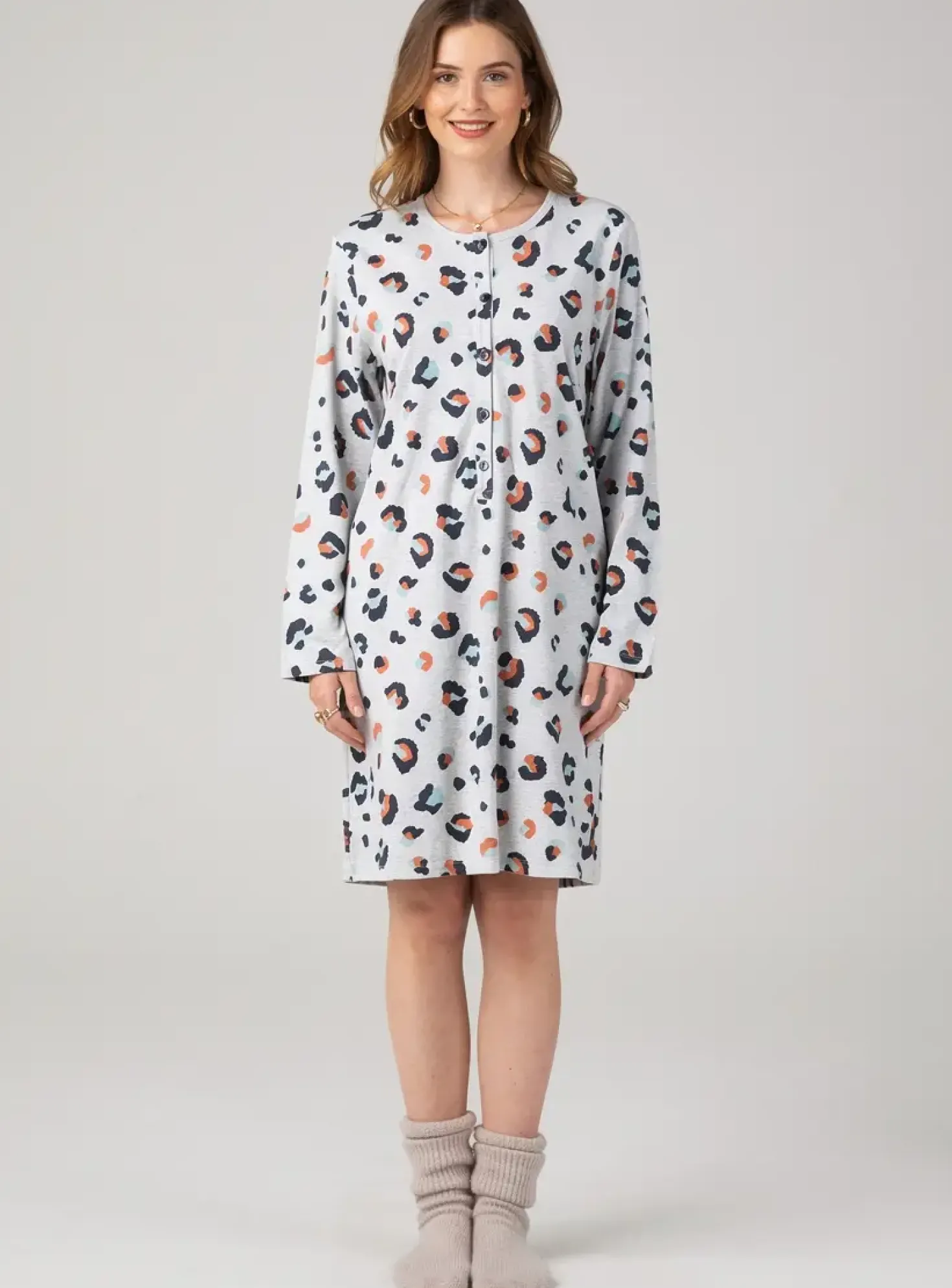 Chemise De Nuit Impetus Gris