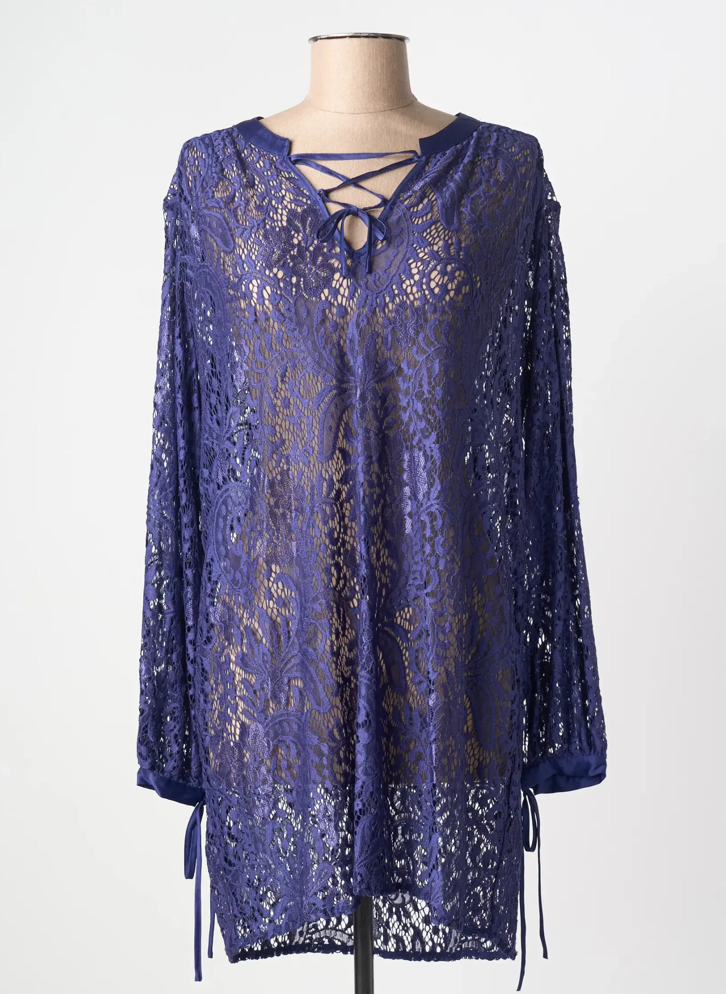 Chemise De Nuit Lingadore Bleu