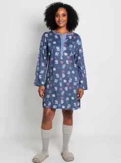Chemise De Nuit Massana Bleu