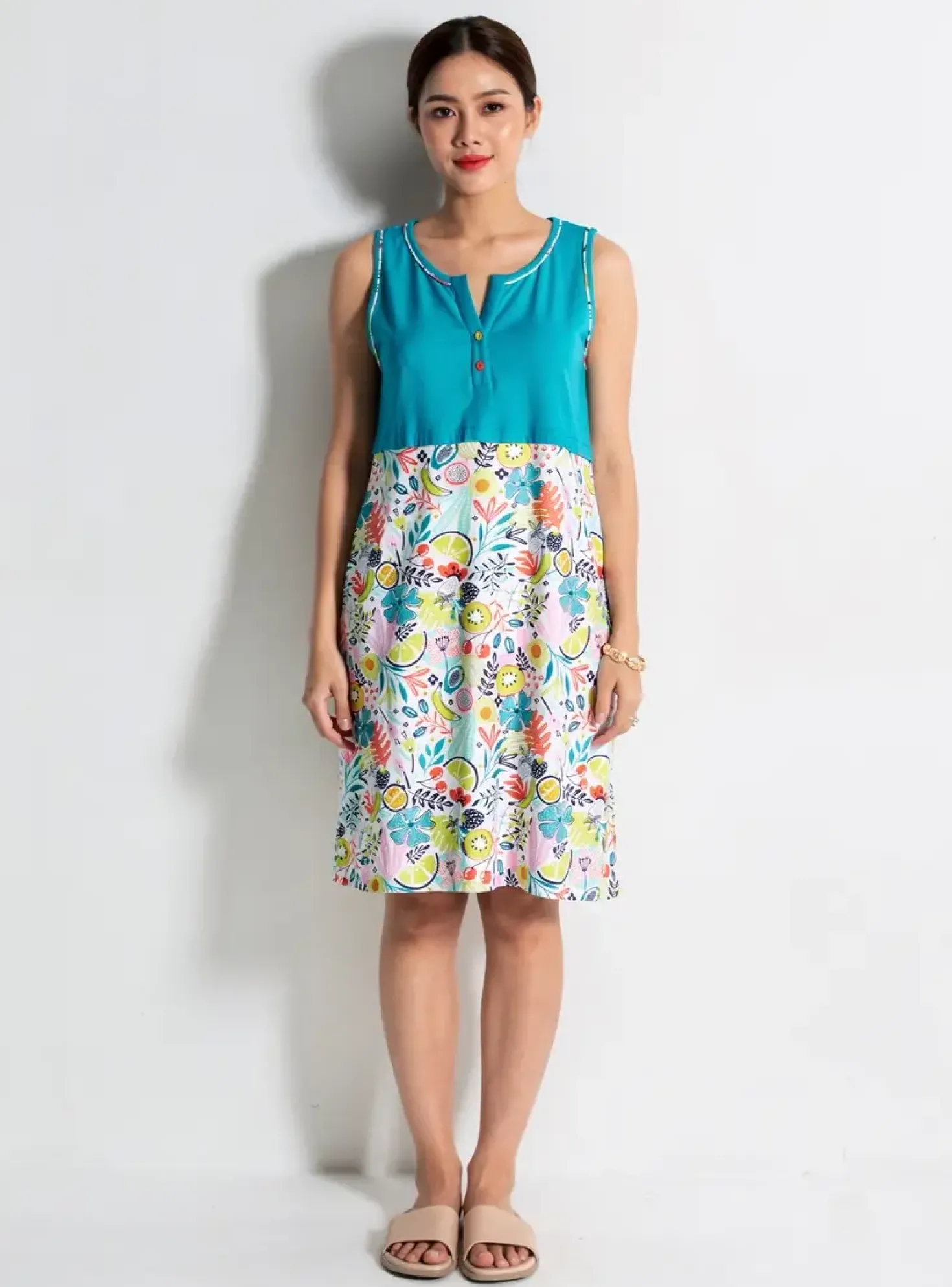 Chemise De Nuit Massana Bleu