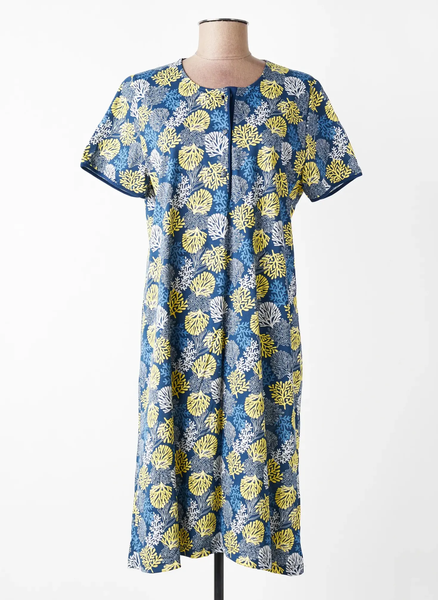 Chemise De Nuit Peignora Bleu
