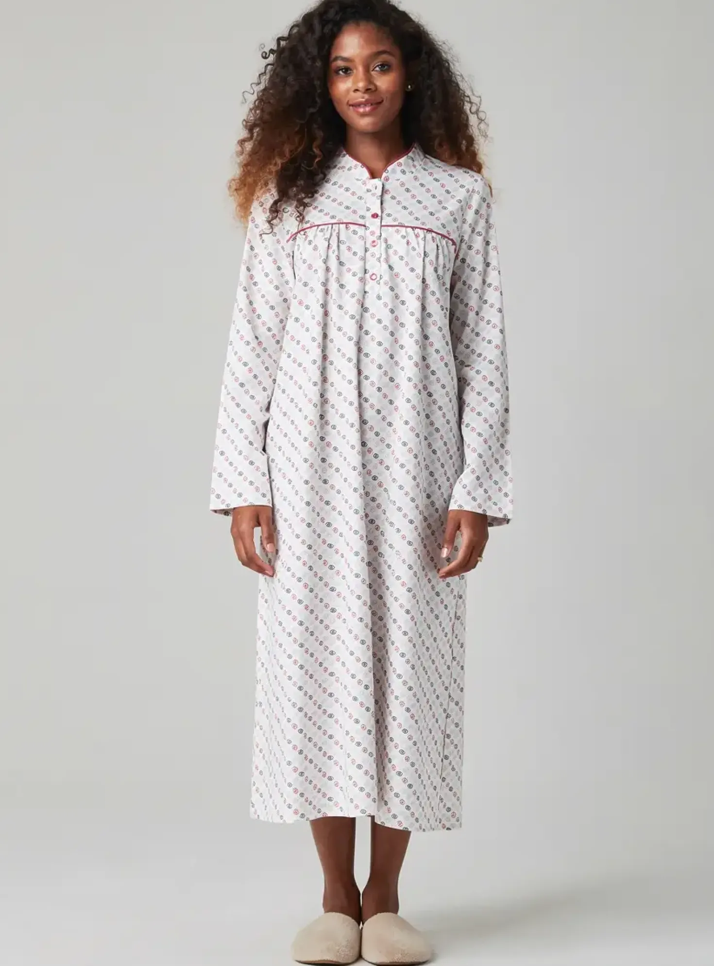Chemise De Nuit Peignora Rouge