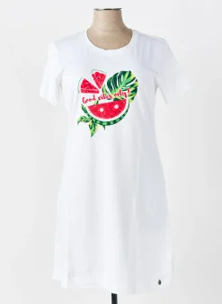 Chemise De Nuit Rebelle Blanc