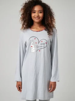 Chemise De Nuit Rebelle By Pastunette Gris