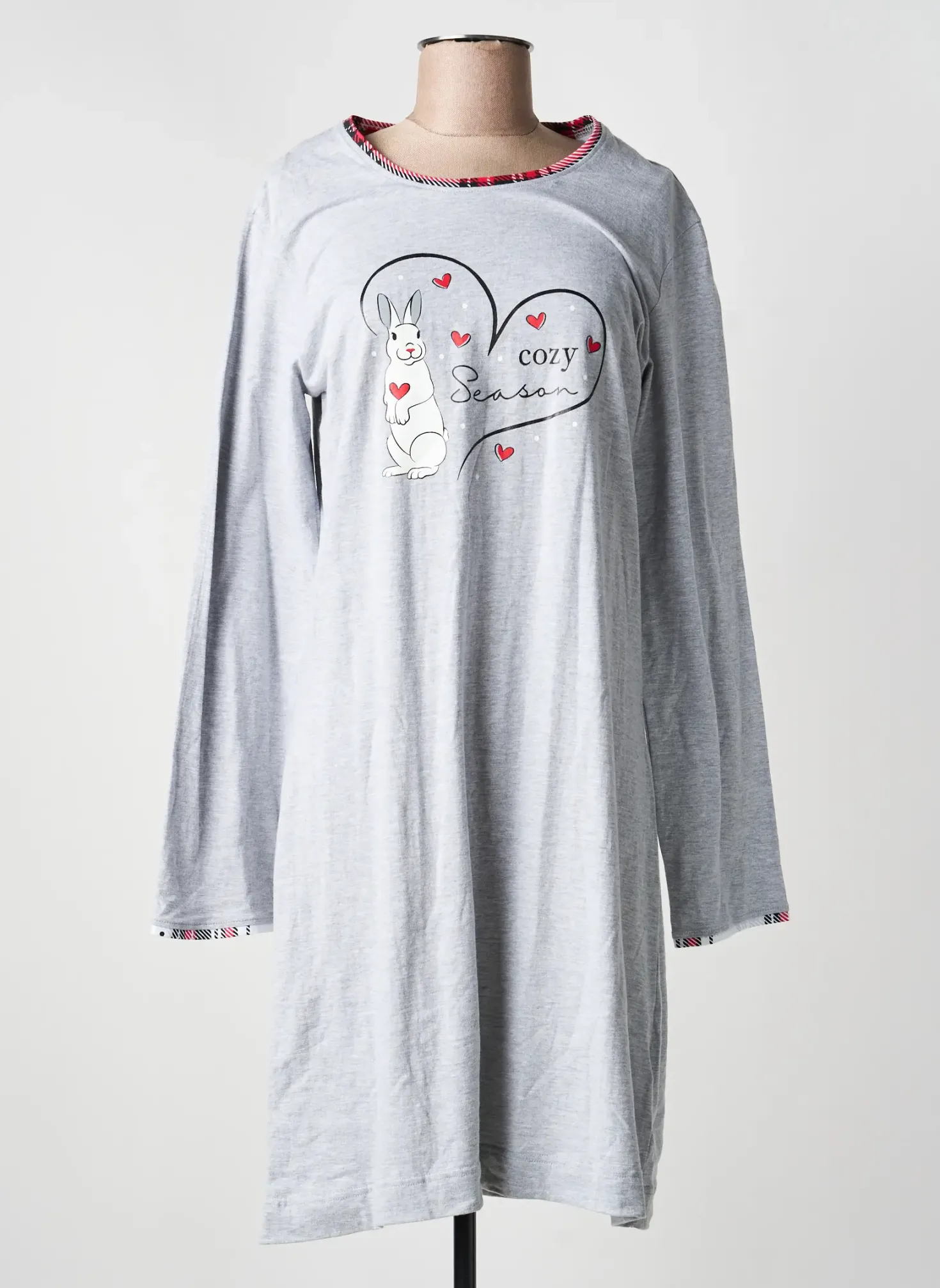 Chemise De Nuit Rebelle By Pastunette Gris