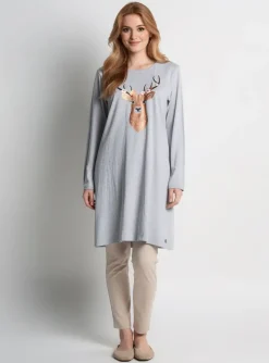 Chemise De Nuit Rebelle By Pastunette Gris