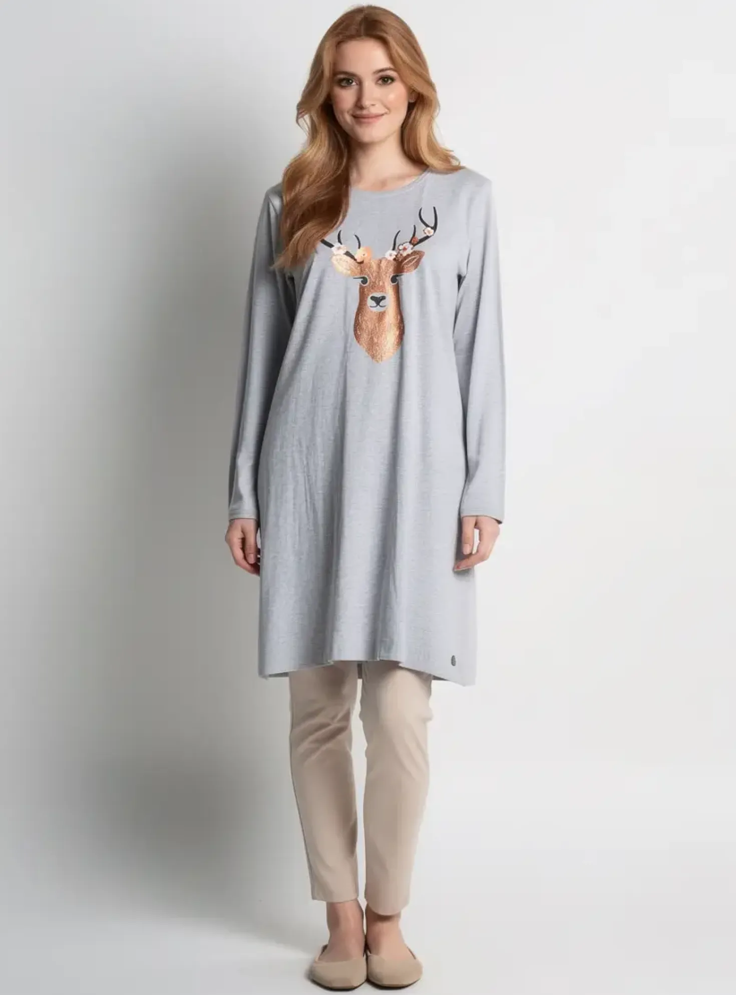 Chemise De Nuit Rebelle By Pastunette Gris