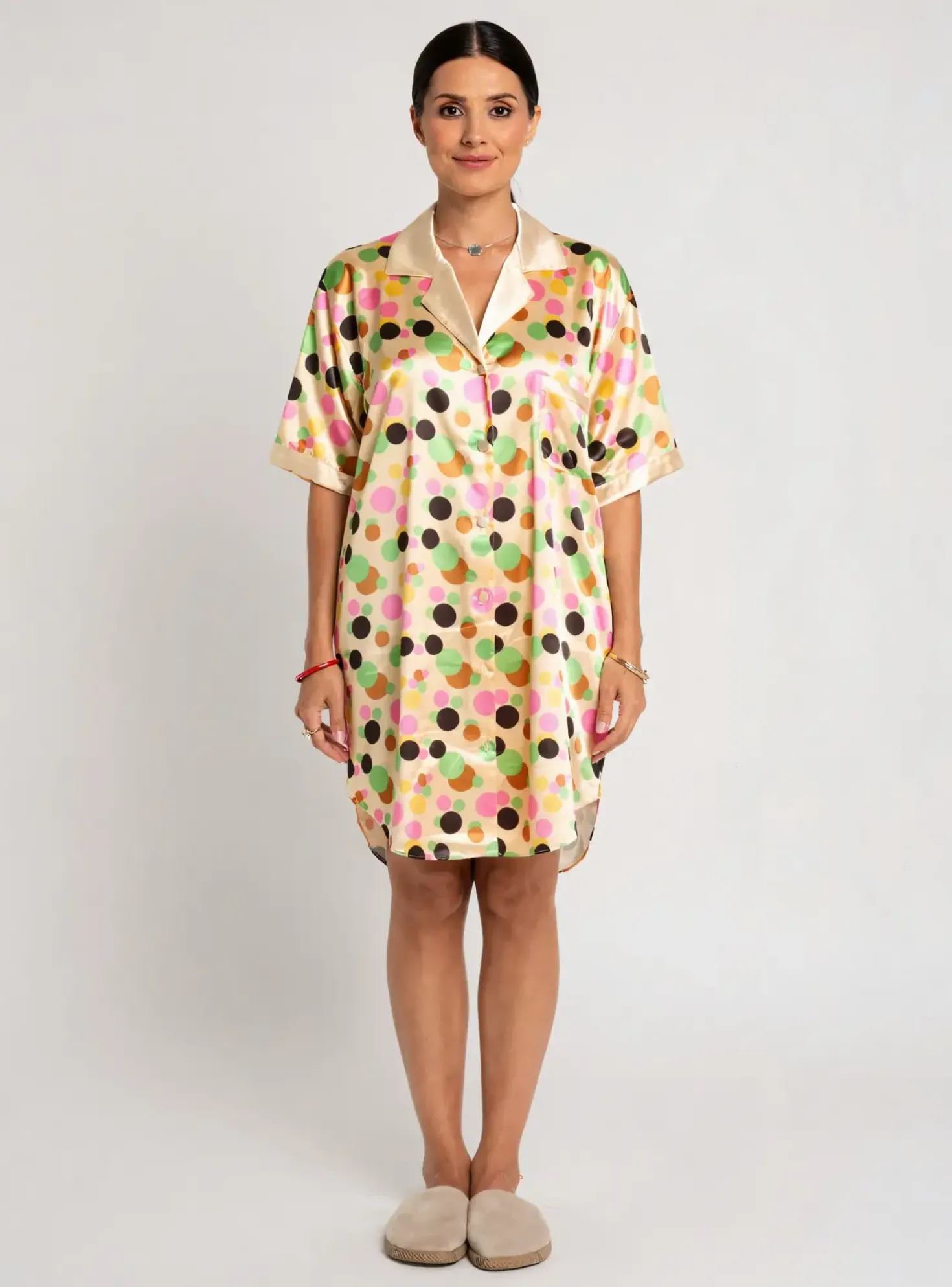 Chemise De Nuit Reglisse Beige