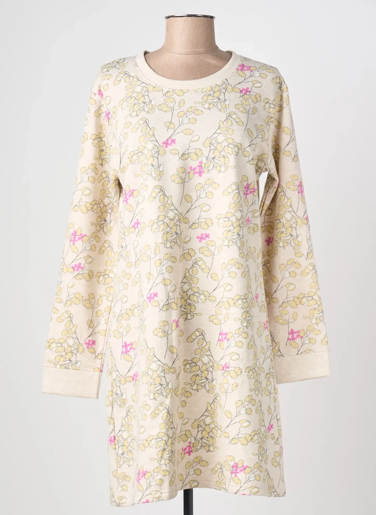 Chemise De Nuit Rose Pomme Beige