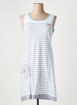 Chemise De Nuit Rose Pomme Blanc