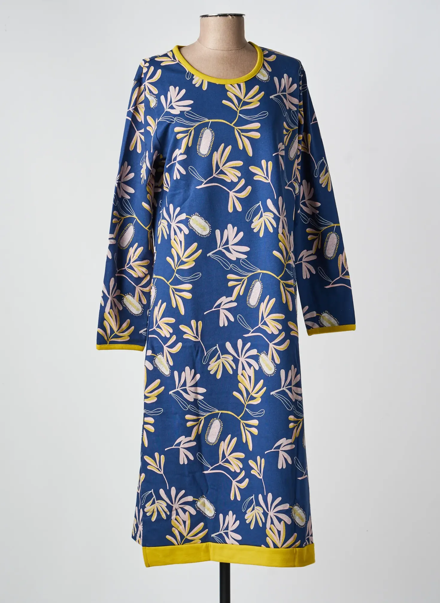 Chemise De Nuit Rose Pomme Bleu