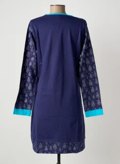 Chemise De Nuit Rose Pomme Bleu