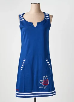 Chemise De Nuit Rose Pomme Bleu