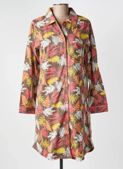 Chemise De Nuit Rose Pomme Marron