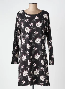 Chemise De Nuit Rose Pomme Noir