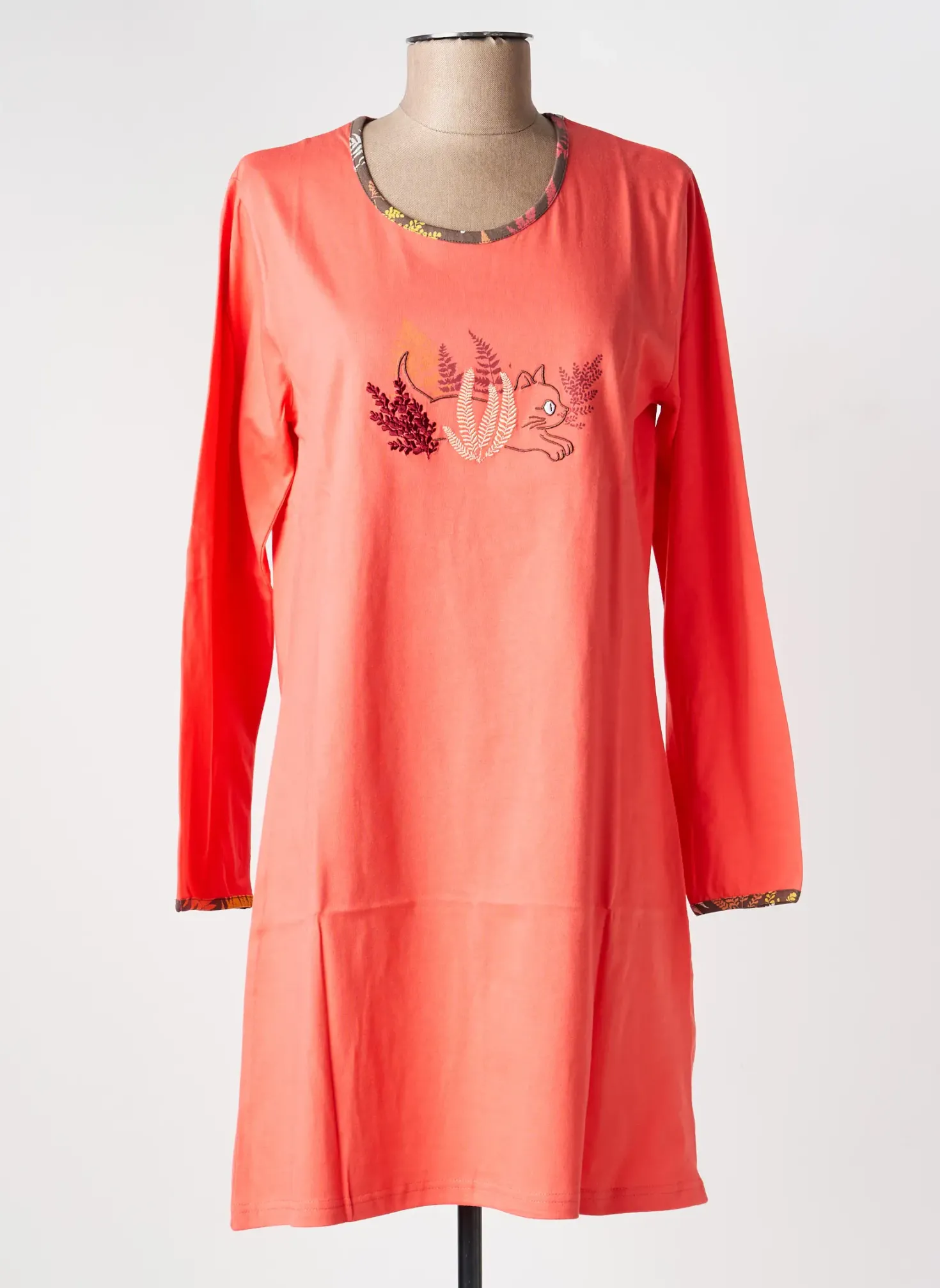 Chemise De Nuit Rose Pomme Orange