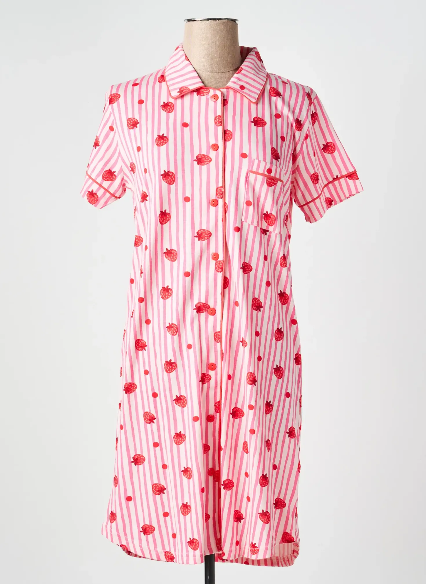 Chemise De Nuit Rose Pomme Rose