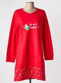 Chemise De Nuit Rose Pomme Rouge