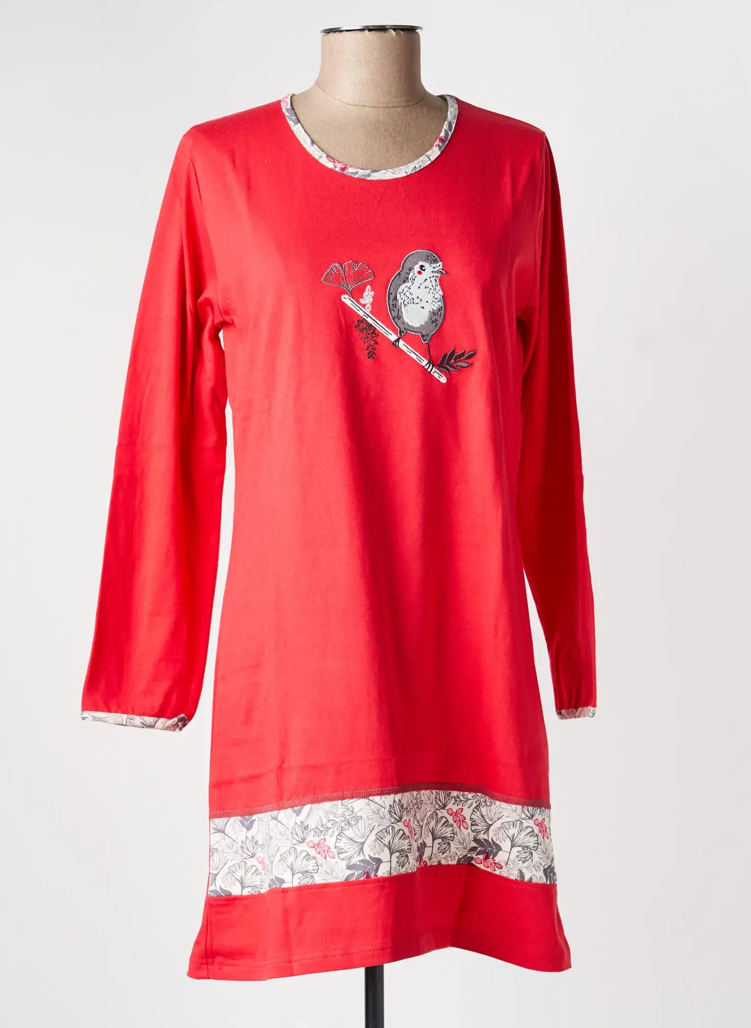 Chemise De Nuit Rose Pomme Rouge