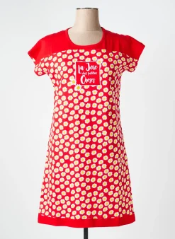 Chemise De Nuit Rose Pomme Rouge